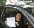  Melissa with Driving test pass certificate