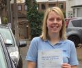 SarahN with Driving test pass certificate