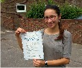  Aline with Driving test pass certificate