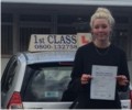  Chloe with Driving test pass certificate