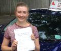 Grace1 with Driving test pass certificate