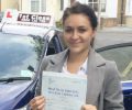 Lilley with Driving test pass certificate