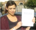 Terren with Driving test pass certificate