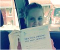  Sarah with Driving test pass certificate
